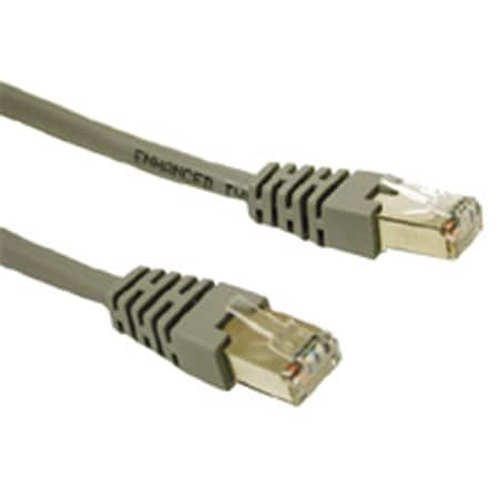 100ft SHIELDED CAT 5E MOLDED PATCH CABLE GREY